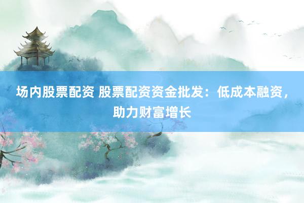 场内股票配资 股票配资资金批发：低成本融资，助力财富增长