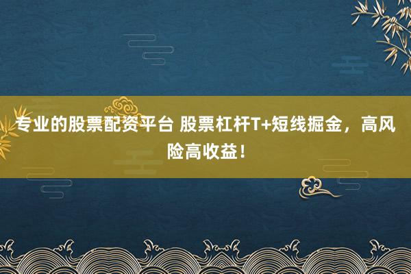 专业的股票配资平台 股票杠杆T+短线掘金，高风险高收益！