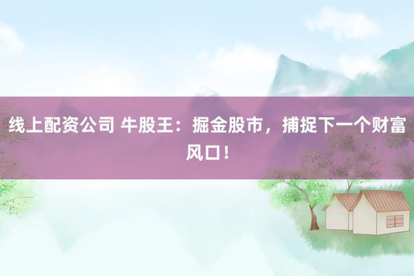 线上配资公司 牛股王：掘金股市，捕捉下一个财富风口！