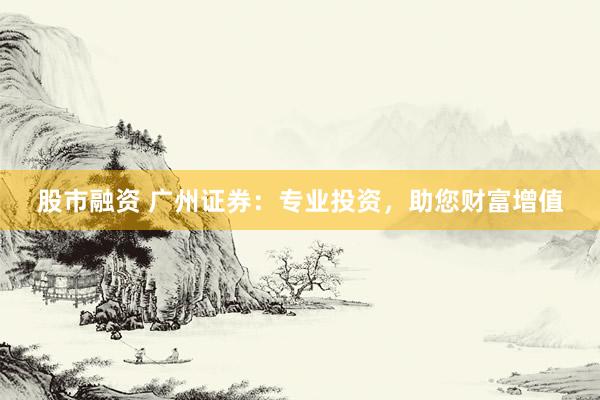 股市融资 广州证券：专业投资，助您财富增值