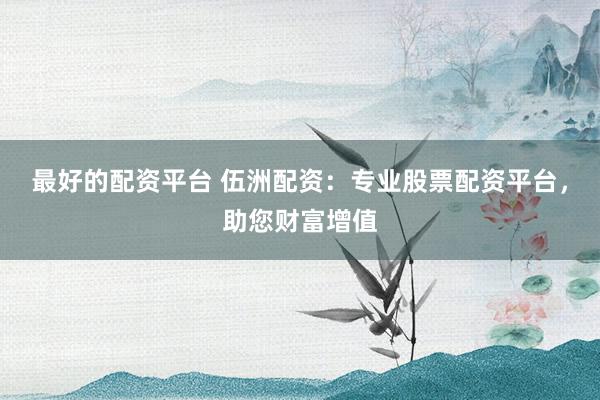 最好的配资平台 伍洲配资：专业股票配资平台，助您财富增值